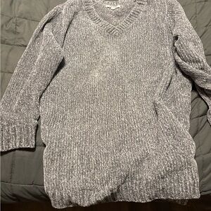 Orvis Heathered Gray Knit Sweater